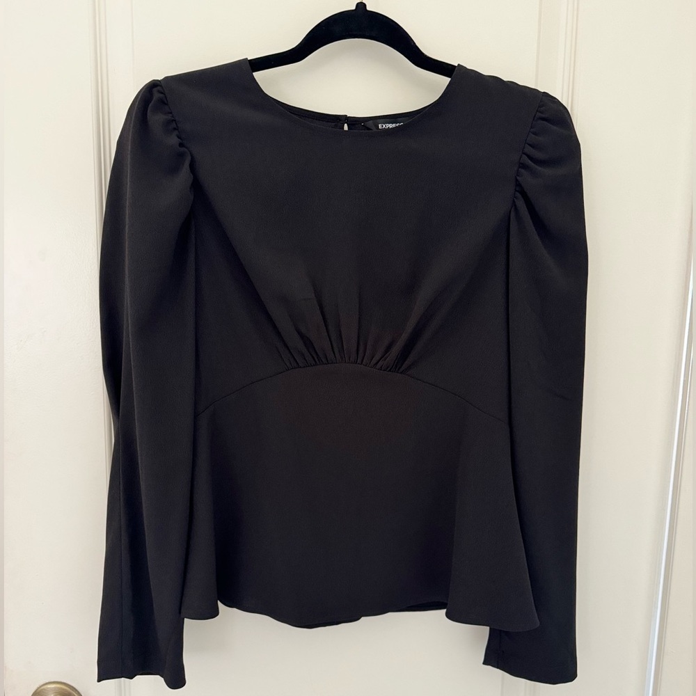Express Classic Blouse with Fitted Waist Size S